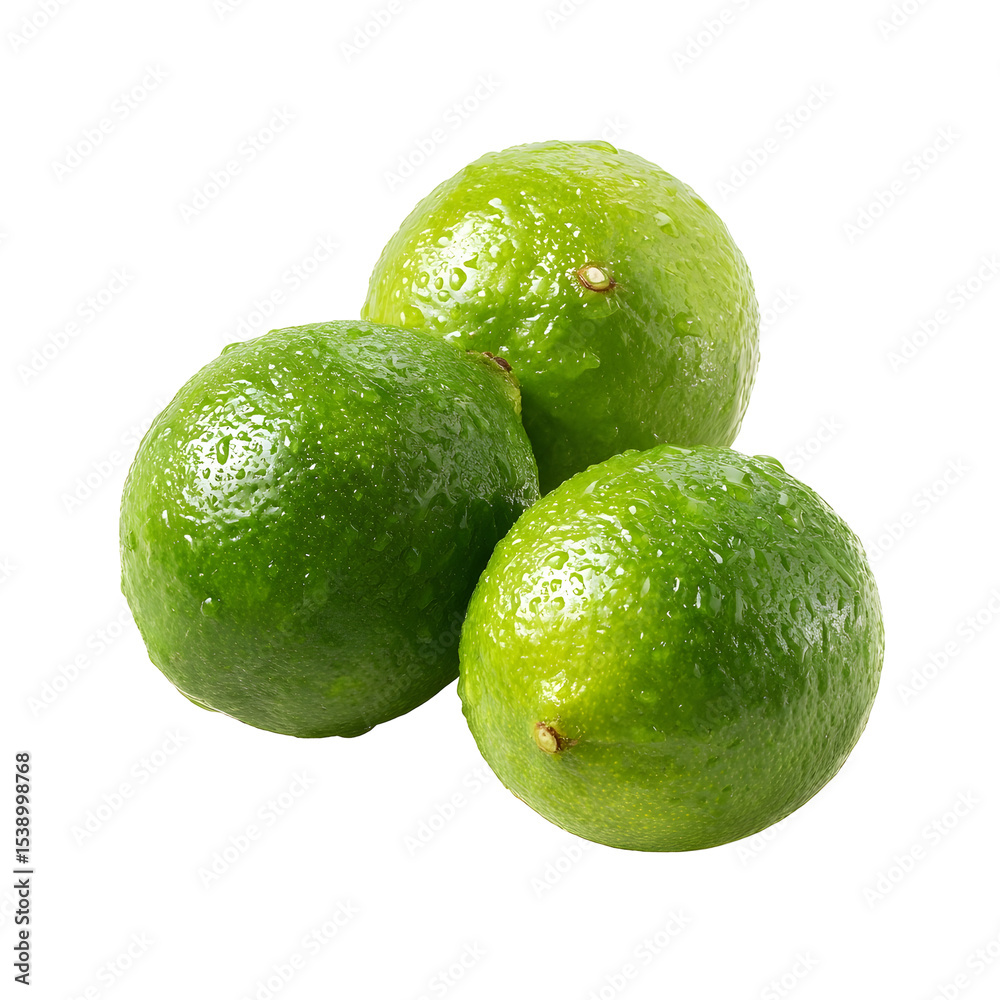 Fresh Limes Still Life with Water Droplets on Black Fresh Limes Still Life with Water Droplets on Black