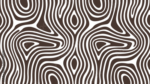 Abstract seamless pattern background with wavy lines texture brown and tan for textile design 100 char editable stock vector illustration