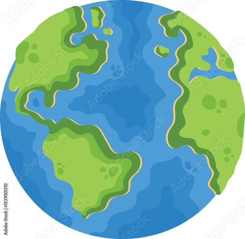 A Simple Representation Of Earth Vector Image