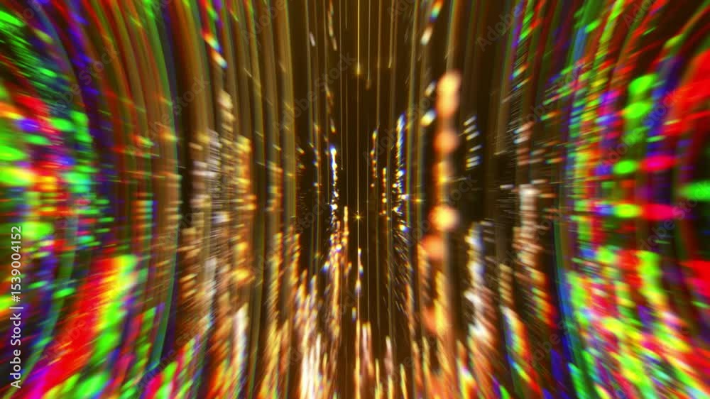 Animated gold glitter particles