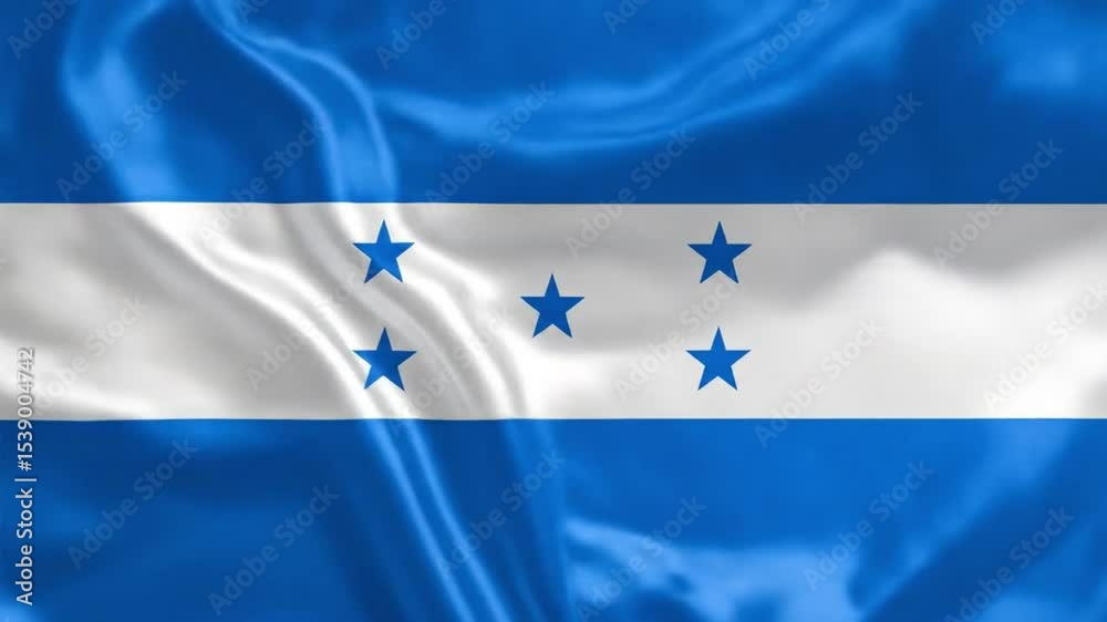 Honduras waving flag background video