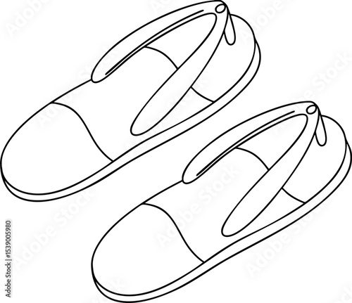 illustration sandals