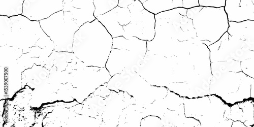 Abstract old wall grunge black and white concrete crack scratch in the  pattern  wall grunge texture background.