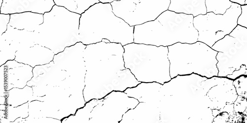 Abstract old wall grunge black and white concrete crack scratch in the  pattern  wall grunge texture background.