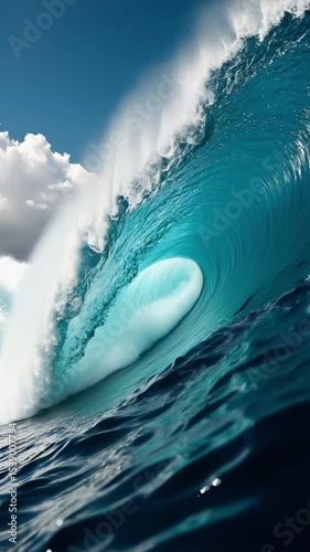 Ocean wave background footage for water sports enthusiasts and nature lovers alike