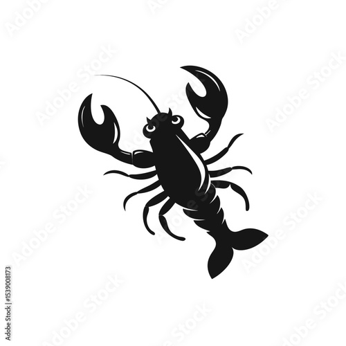 crayfish vector illustration on a transparent background
