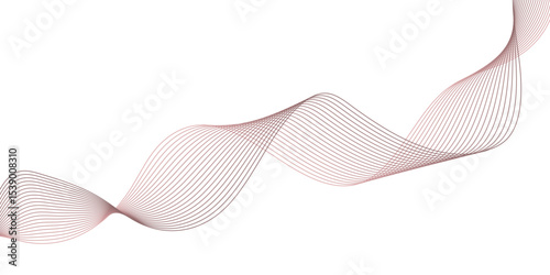 abstract colourful wave line background on white background.	