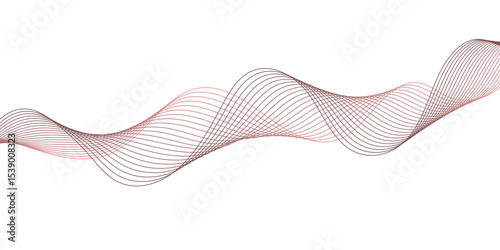 abstract colourful wave line background on white background.	