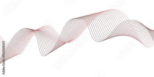 abstract colourful wave line background on white background.	