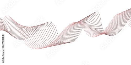 abstract colourful wave line background on white background.	