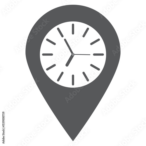 real time location icon simple vector outline logo