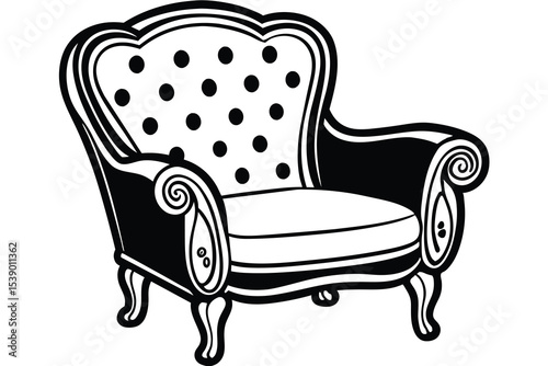 Elegant Vintage Armchair Classic Design, Timeless Comfort