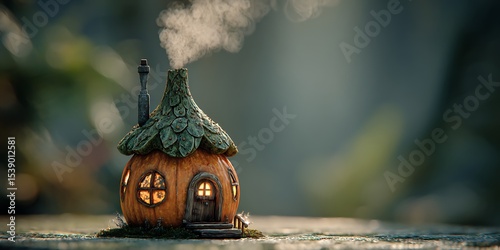 Enchanted Miniature Cottage A Whimsical Scene