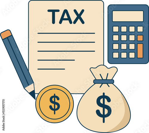  Tax Calculation and Finance Illustration
