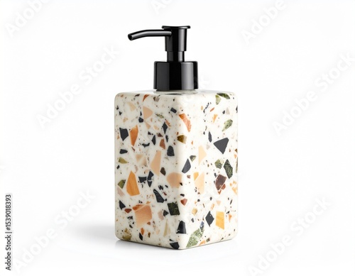Terrazzo soap dispenser bathroom countertop decor