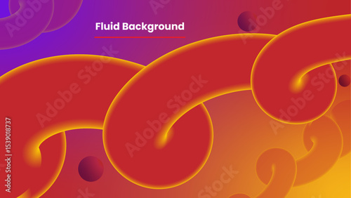 Abstract flat multicolored fluid background 