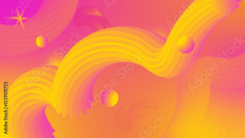 Abstract flat multicolored fluid background 