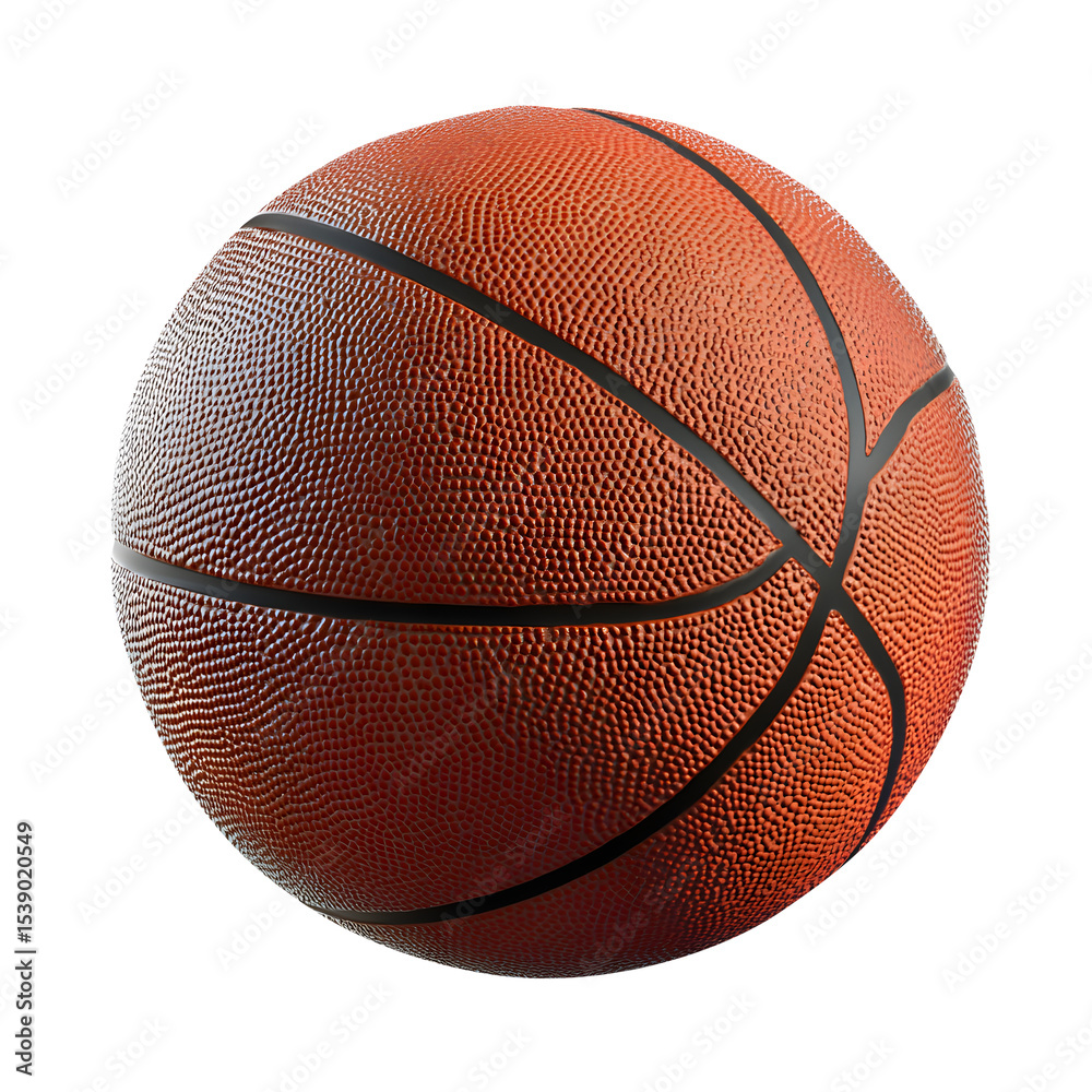 Fototapeta premium Basketbal isolated on transparent most popular basketball png isolated on transparent