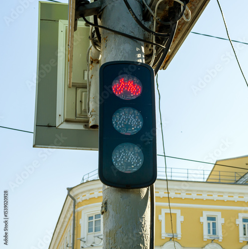Stop signal on traffic light for cyclists