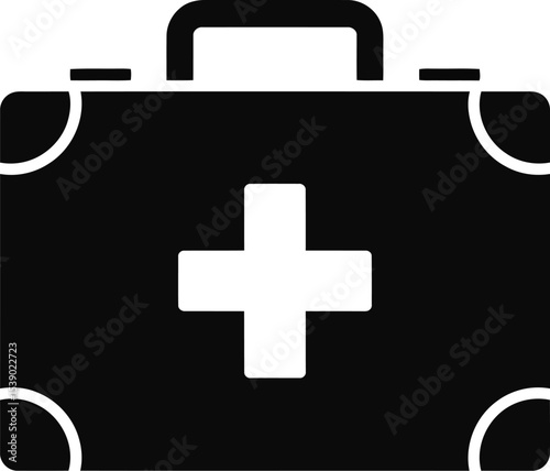first aid kit icon on white vector illustration