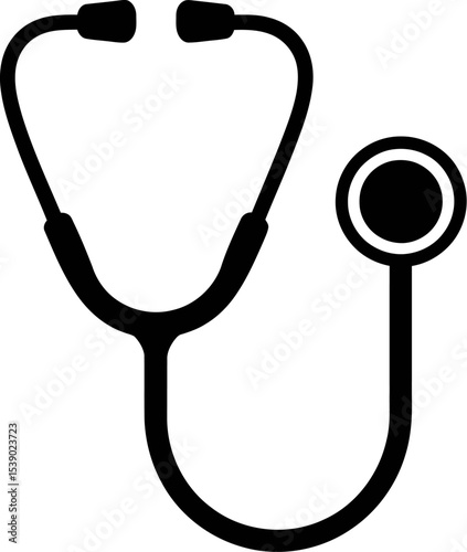 stethoscope on a white background