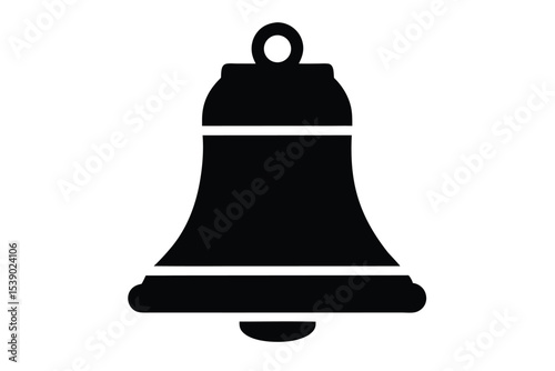 liberty bell vector icon on white