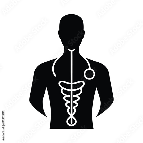 Medical vector silhouette