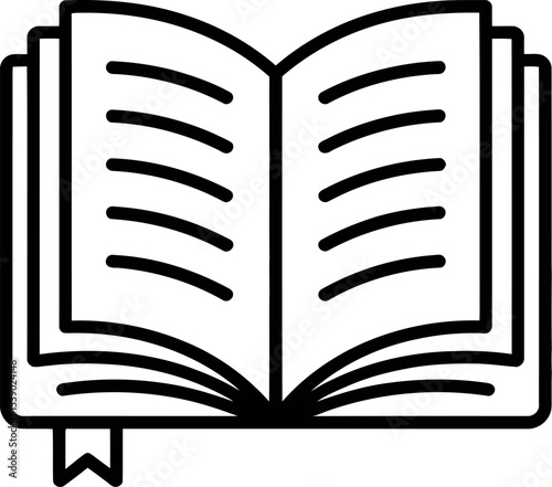 open book vector illustration
