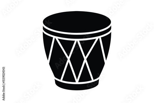 American drum vector icon