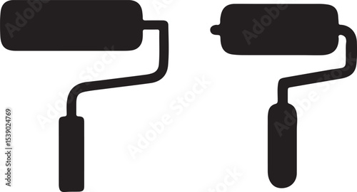 paint roller vector illustration