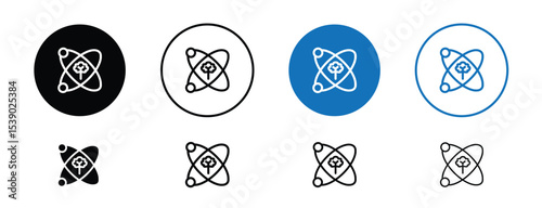 Set of pixel perfect colored Ecosystem icon with 1 unexpanded, 1 silhouette,  Illustration representing ecosystems and their biological networks.