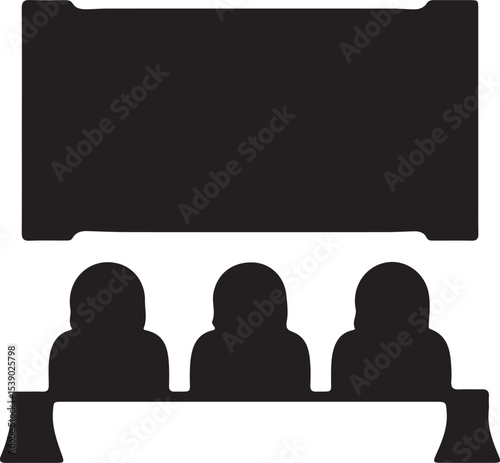 business man holding blank board