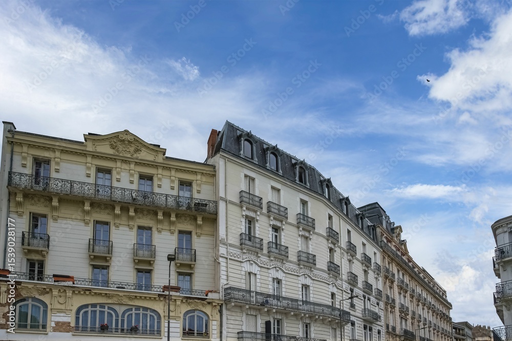 Obraz premium Vichy in France, thermal city, houses