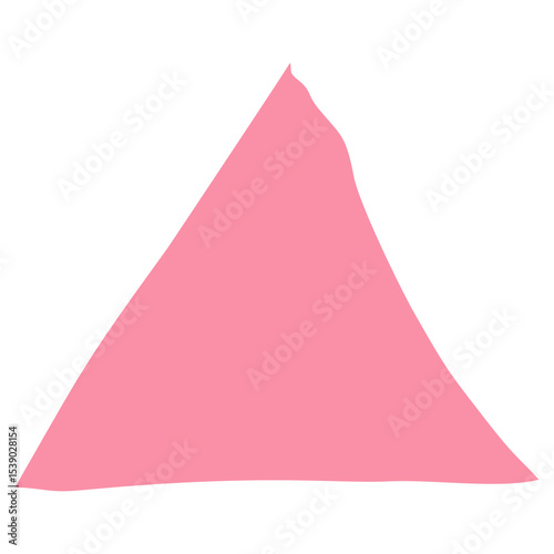 Colorful abstract cartoon shape on white