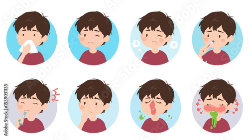 Symptoms of a Sick Child Sneezing, Coughing, and More