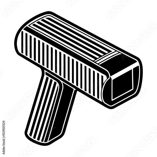 Isometric barcode scanner vector illustration for retail point of sale system and inventory tracking
