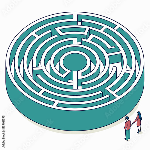 man and labyrinth