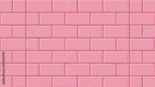 pink brick wall
