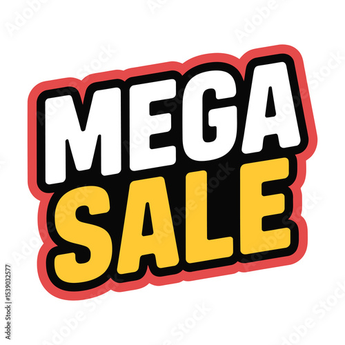 Mega sale banner design graphic