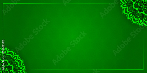 Cultural special gradient blog writing frame | Floral modern background with line,  for banner, futuristic, presentation, decoration, greeting, card | Floral pattern with green gradient color 