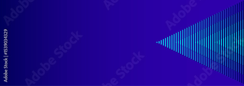 Directional background design with line | Abstract indicator line design | Arrow shape background design with blue-violet gradient color
