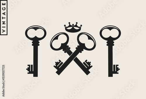Vintage style keys 