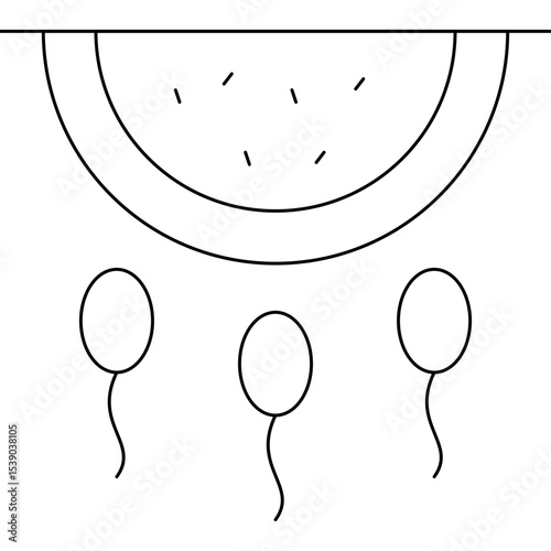 Sperm single icon vector illustration