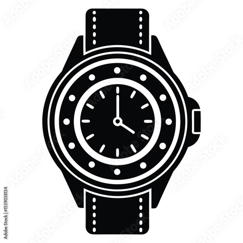 Wrist watch icon vector 