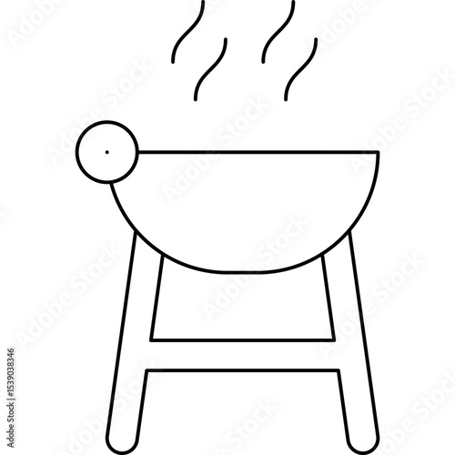 bbq single icon vector illustration
