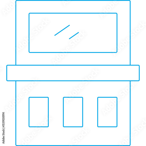 Machine single icon vector illustration