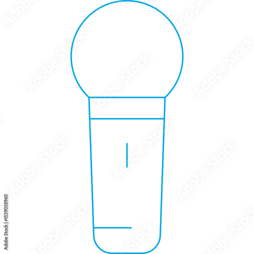 Mic single icon vector illustration