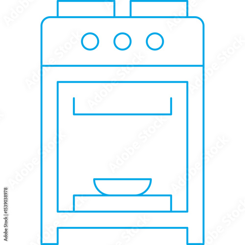 oven single icon vector illustration