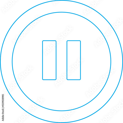 Pause single icon vector illustration