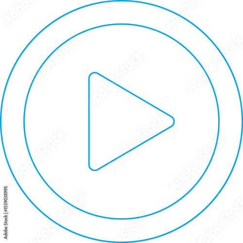 Play single icon vector illustration